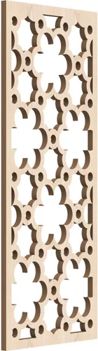 Vista 161 de 9 3/8"W x 24 3/8"H x 1/4"T Southgate Decorativos Paneles De Pared De Madera Calado, Abedul
