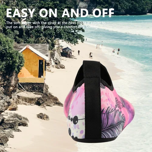 Vista 5 de Valennia Zapatos de agua descalzos de secado rápido, calcetines de yoga para playa, natación, surf, ejercicio para mujeres y hombres
