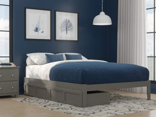 Vista 16 de AFI, Colorado - Cama de plataforma Queen con 2 cajones de almacenamiento, color espresso