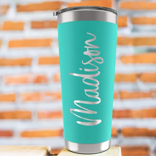 Vista 5 de Regalos personalizados para hombres, 30 onzas, vasos personalizados con tapa, azul marino, tazas de café de viaje aisladas, juego de popote