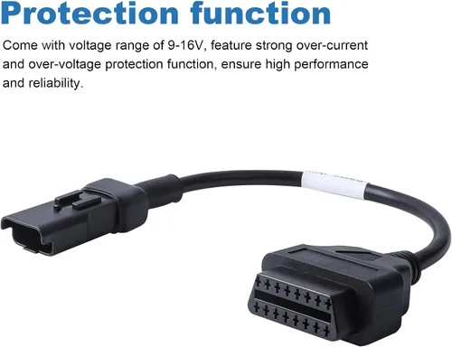 Vista 7 de Cable adaptador de 4 pines a 16 pines macho a OBD2 hembra diagnóstico de fallas de motor OBD2 y detector se adapta a Du-ca-ti Dduu-CAA-ttii Motorcy