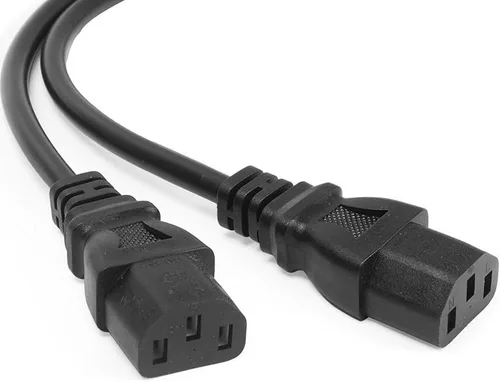 Vista 3 de Paquete de 2 cables de cable adaptador de corriente C14 a 2 x C13 para servidor UPS