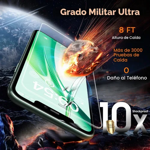 Vista 2 de TOCOL Protector de pantalla para iPhone 11 Pro Max, dureza 9H, grado militar, inastillable, vidrio templado HD, cobertura completa, fácil