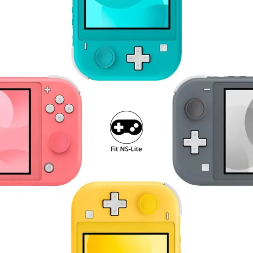 Vista 4 de Ferkurn SwitchSwitch Oled Joycon - Tapón de repuesto para palanca de mando Switch Lite Joy con botón de agarre cubierta de palanca de mando parte