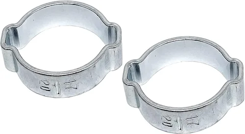 Vista 10 de 20 clips de manguera de oreja ajustables de 0.27 a 0.27 pulgadas, abrazadera de manguera de dos orejas, abrazaderas de manguera de doble oreja