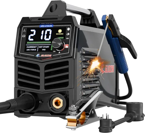 Vista 8 de GZ GUOZHI Soldador de Electrodo Pequeño Mini Portátil, Máquina de Soldadura ARC MMA de 110V 130A con Cable Portaelectrodos y Abrazadera de Trabajo