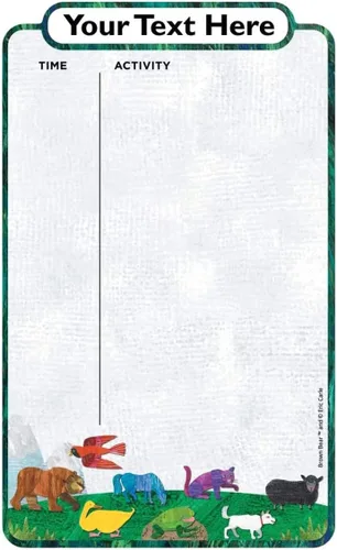 Vista 9 de Oliver's Label - Calcomanía de pared laminada de borrado en seco, 17.45 x 11 pulgadas, planificador diario personalizado para niños, pizarra blanca