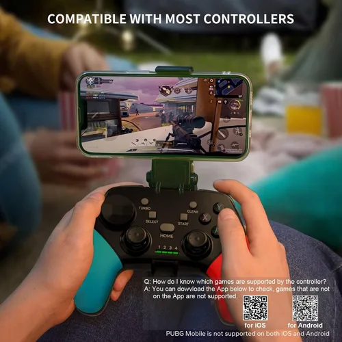 Vista 17 de arVin Game Controller for iPhone/iOS/Android/PC/Steam Deck with Phone Holder, Turbo, Wireless Gamepad Joystick for iPhone