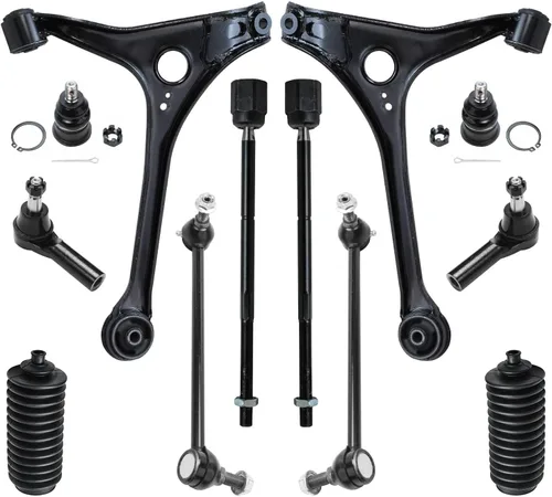 Vista 77 de Detroit Axle - Kit de extremo delantero para Hyundai Sonata XG350 XG300 Kia Optima, 2 brazos de control superiores con juntas de bola, 2 brazos