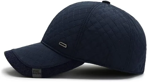Vista 4 de FASHIXD Gorra de béisbol de invierno para hombre, sombreros de invierno con orejeras, gorras ajustables para clima frío