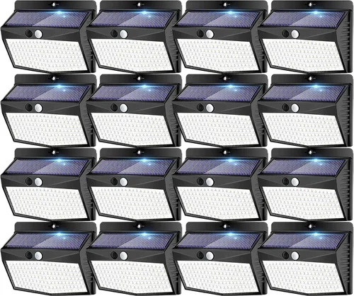 Vista 46 de Peasur 1 paquete de luces solares con sensor de movimiento para exteriores