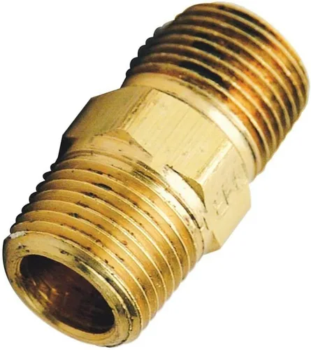 Vista 4 de MaxLLTo Replacement 3/8 Inch MIP Brass Hex Nipple for Thrifco Plumbing 9320122