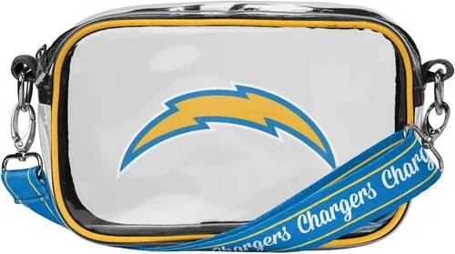 Vista 31 de FOCO NFL Womens NFL Team Logo Stripe Clear Crossbody Bag
