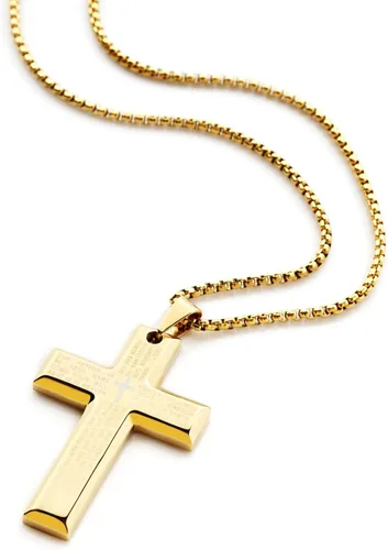 Vista 2 de Collar de letras doradas con cadena de acero A-Z regalo de cumpleaños para hombres mujeres niños niñas collares con colgante Metal