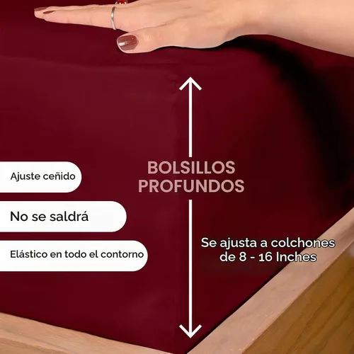 Vista 3 de ROYALE LINENS Juego de sábanas de 3 piezas individual XL - Ropa de cama de microfibra cepillada suave de 1800 hilos - 1 sábana bajera, 1 sábana