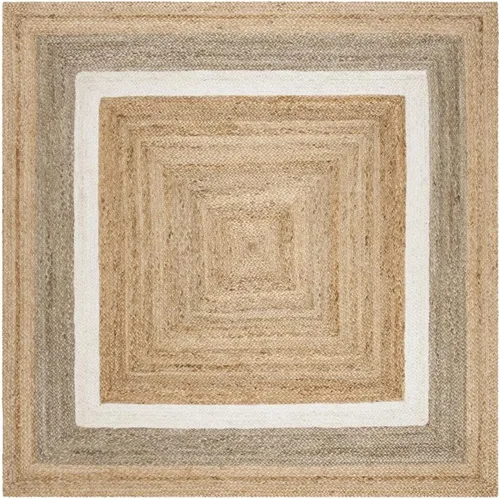 Vista 10 de SAFAVIEH Natural Fiber Collection NF883B - Alfombra de pasillo, 2 pies 3 pulgadas x 16 pies, natural, gris y marfil, hecha a mano