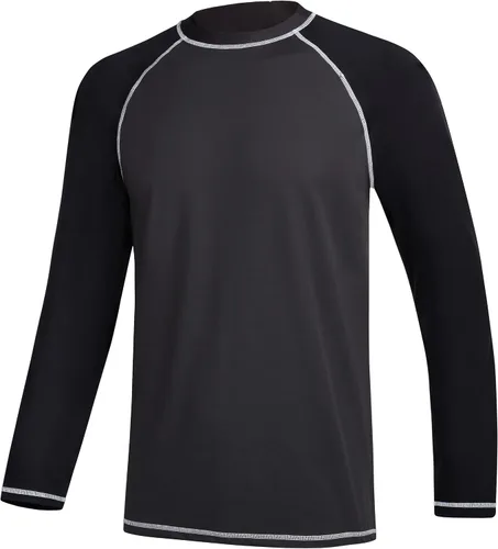 Vista 29 de Camisetas de natación de manga larga para hombres Rashguard UPF 50+ Camisa de protección solar UV Atlética Entrenamiento Correr Senderismo Camiseta