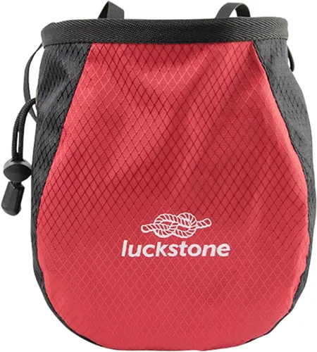 Vista 5 de Bolsa de tiza para escalada en roca, bolsa de tiza ajustable con cordón, bolsa de tiza Bouldering, cubo para escalada en roca, levantamiento