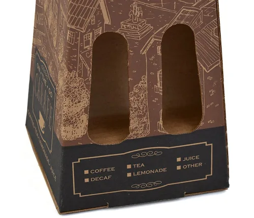 Vista 4 de Southern Champion Tray Kraft garrafa de bebidas, corrugado, capacidad de hasta 96 onzas, 4