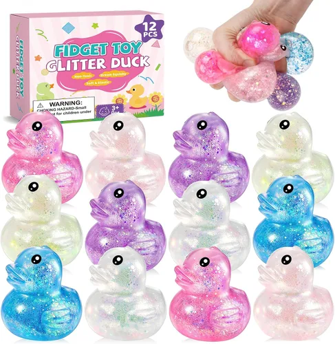Vista 11 de 32 Pack Mochi Squishy Toys, Kawaii Squishies Party Favors for Kids