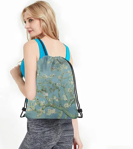 Vista 4 de Bolsas de cordón de arte abstracto Bolsa de mochila Bolsa de gimnasio Bolsa de cordón, Multi-a198, Mochilas de viaje