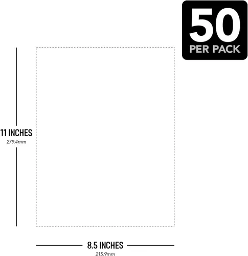 Vista 6 de Cartulina blanca pesada, papel de cartulina extra gruesa de 100 libras, ideal para folletos, invitaciones, tarjetas de visita, impresión