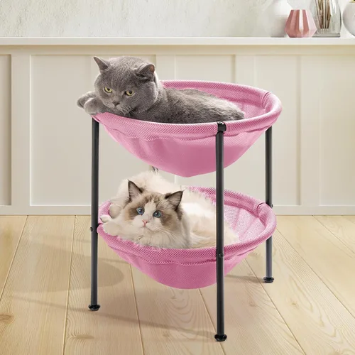 Vista 13 de JUNSPOW Cubierta de red de repuesto dedicada para cama de gato, transpirable, suave y duradera (negro)