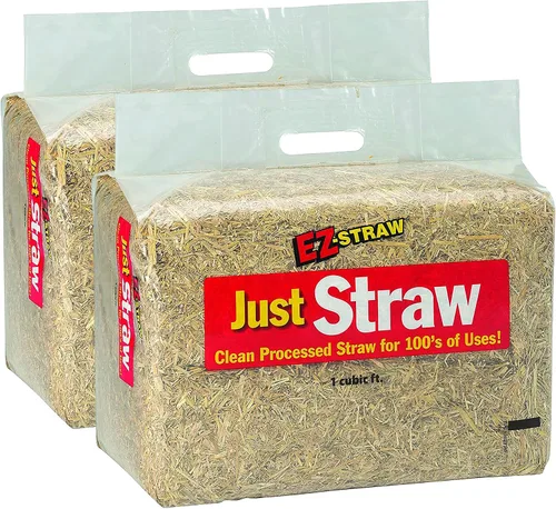 Vista 4 de EZ-Straw® Just Straw Clean - Paja procesada multiusos - Paca pequeña (1 pie cúbico)