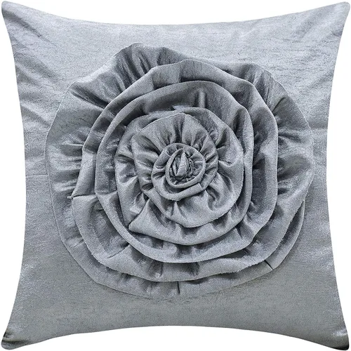 Vista 5 de Funda de almohada verde oliva (flor 3D, 12 x 12 pulgadas, paquete de 1)