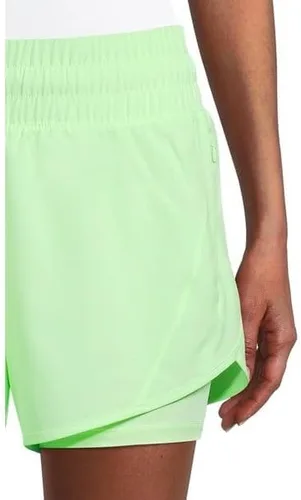 Vista 4 de Pantalones cortos de correr para mujer con forro de bicicleta con bolsillos laterales con cremallera