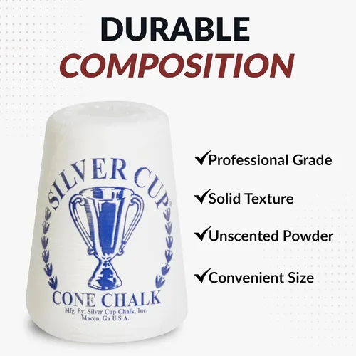 Vista 6 de Hathaway Silver Cup Cone Talc Chalk, White