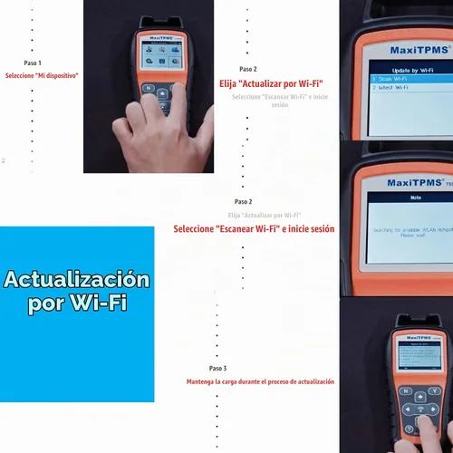Vista 7 de Autel MaxiTPMS TS508WF TPMS herramienta de programación, WiFi reiniciar y restablecer