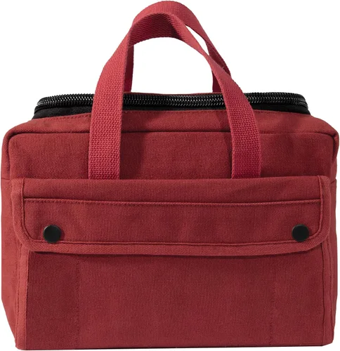 Vista 5 de Rothco Bolsa de herramientas mecánicas de boca ancha con cremallera de latón, construcción de lona resistente, ideal para almacenamiento y Negro