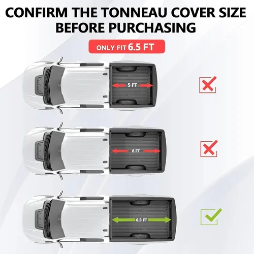 Vista 2 de Cubierta rígida de tres pliegues para Toyota Tundra 2000-2006 con caja de 6.5 pies Hard Truck Bed Cover, Not for Stepside, Fleetside, Waterproof