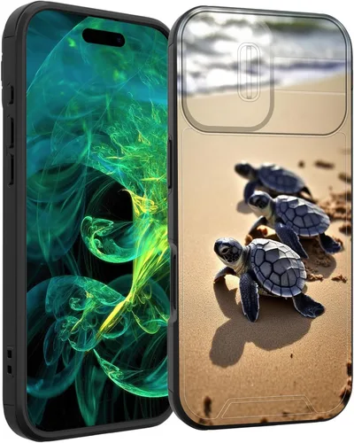 Vista 141 de Funda para iPhone Air con cubierta para cámara deslizante, resistente de doble capa, híbrida, a prueba de golpes, funda protectora resistente