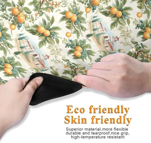 Vista 3 de Oranges Yoga Mat Non Slip Thick Kids Eco Friendly Rubber Workout Foldable Yoga Mat Women Exercise