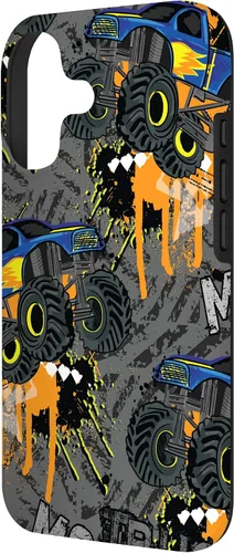 Vista 2 de Funda para iPhone 17 con diseño de Monster Truck Lover para hombres y niños