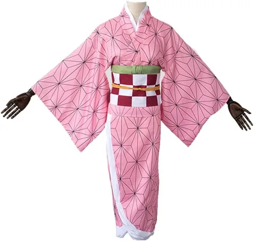 Vista 2 de LOHOU Disfraz de kimono de anime para cosplay, Demon Slayer-Tokitou Muichirou