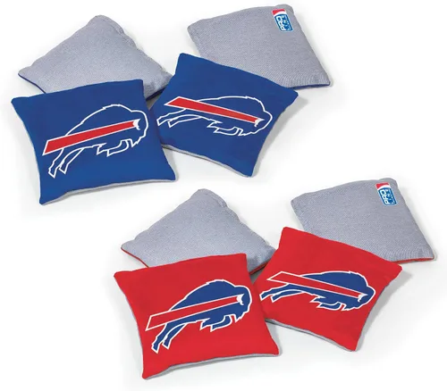 Vista 15 de Wild Sports - Bolsas de frijoles de doble cara de fútbol americano profesional de la NFL, 8 unidades, bolsas de lanzamiento de primera calidad