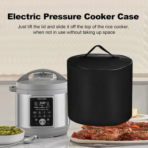 Vista 4 de Cubierta antipolvo para olla a presión, fundas para olla de cocción lenta, resistente al agua, para Instant Pot Pro (8 cuartos de galón) 10 en 1/13
