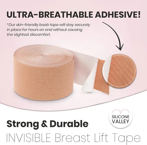 Vista 5 de Silicone Valley Breast Tape For Women- Boob Tape For Small & Large Breasts