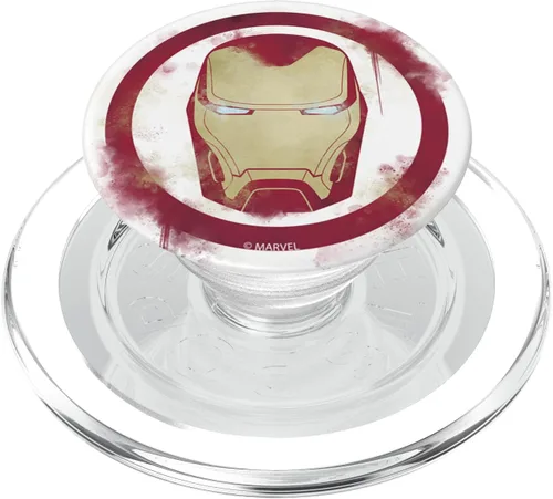 Vista 8 de Marvel Avengers Endgame Iron Man Spray Paint Logo - PopSockets Grip and Stand for Phones and Tablets