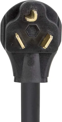 Vista 4 de Cable adaptador de secadora Nema 10-30P a 14-30R de 1.5 pies, STW 10-AWG resistente de 3 clavijas para secadora macho a adaptador hembra de 4
