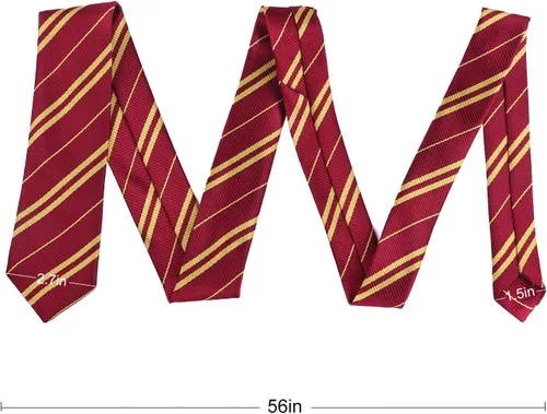 Vista 3 de Tinabless Corbata a rayas (2 paquetes), accesorios de disfraces de cosplay para Halloween y Navidad