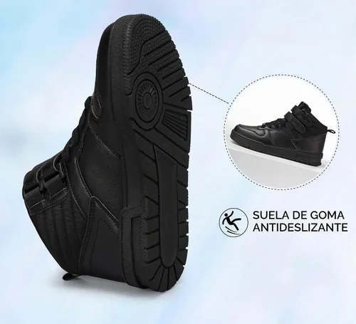 Vista 5 de LUCKY STEP - Botas altas de moda para mujer Todo negro