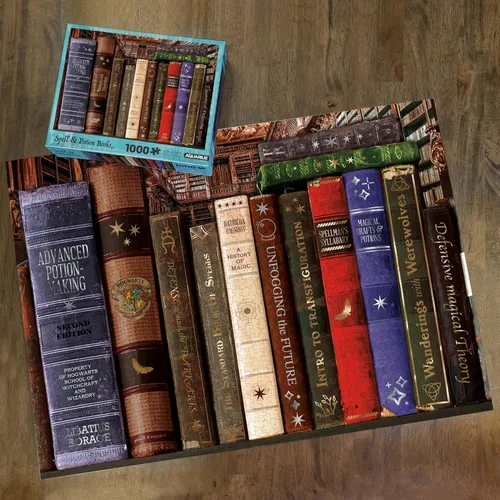 Vista 3 de AQUARIUS Rompecabezas de libros de hechizos y pociones (rompecabezas de 1000 piezas), sin deslumbramiento, ajuste de precisión, 22 x 28 pulgadas