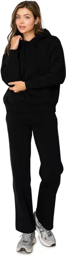 Vista 26 de Cali1850 Cloud Nine - Sudadera con capucha de forro polar para mujer, ajuste relajado, capucha de doble capa, puños y dobladillo acanalados