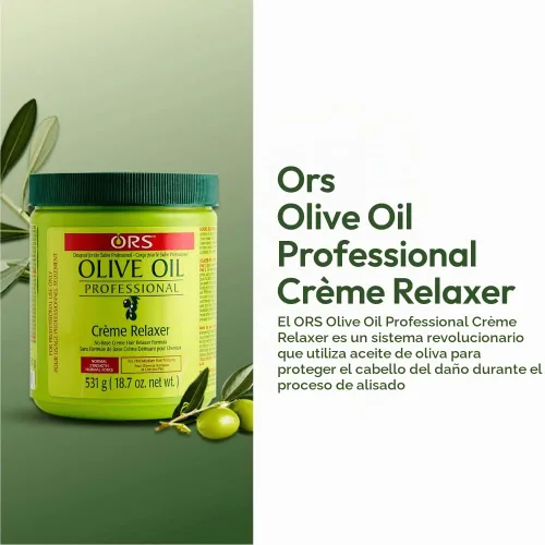 Vista 7 de ORS Aceite de oliva profesional crema relajante fuerza normal 18.75 onzas