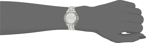 Vista 2 de Accutime XOXO XO5936AZ Reloj analógico de cuarzo plateado para mujer, plateado