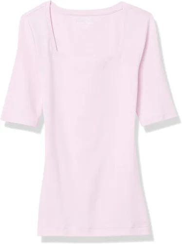 Vista 84 de Amazon Essentials - Camiseta de manga corta y cuello cuadrado para mujer